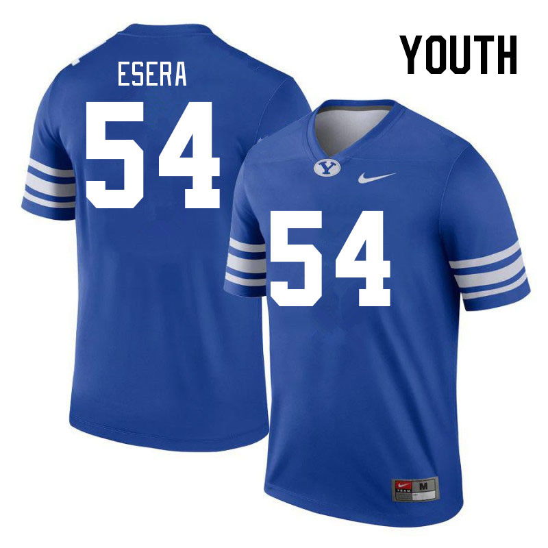 Youth #54 Siale Esera BYU Cougars College Football Jerseys Stitched Sale-Royal - Click Image to Close